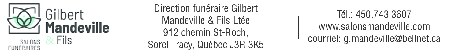 (Nécro) SALONS FUN. GILBERT MANDEVILLE & FILS