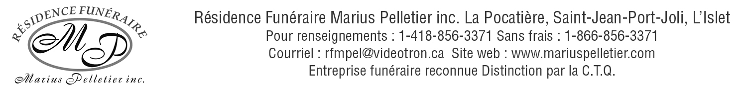 (Nécro) RES. FUN. MARIUS PELLETIER