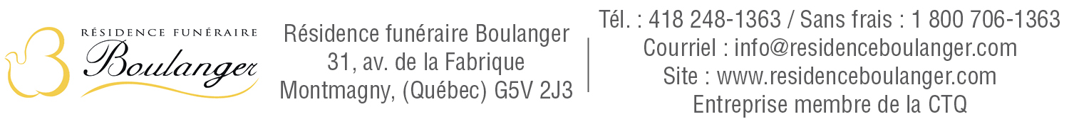 (NECRO) RESIDENCE FUNERAIRE BOULANGER