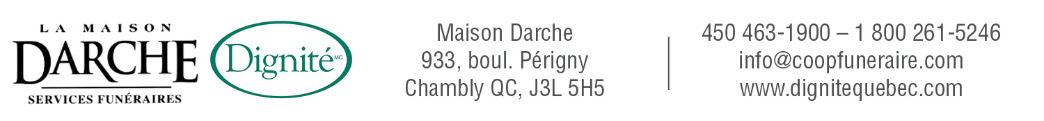 (Nécro) LA MAISON DARCHE - CHAMBLY