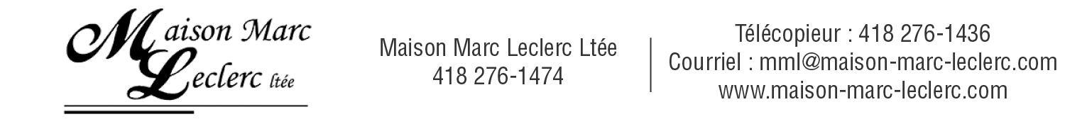 (Nécro) MAISON FUN. MARC LECLERC -DOLBEAU 1474