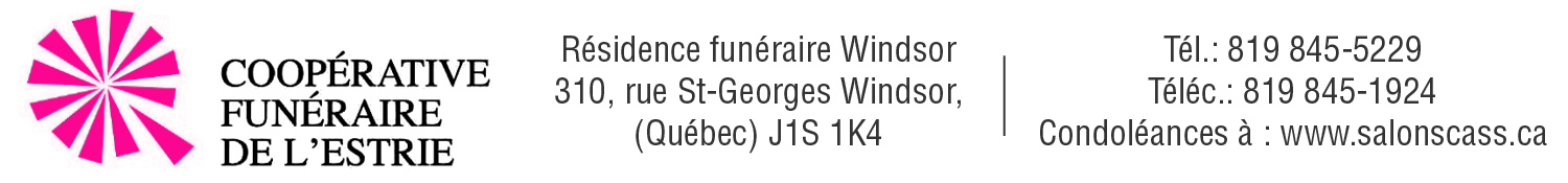 (Nécro) COOP. FUN. DE L'ESTRIE -ST-GEORGES