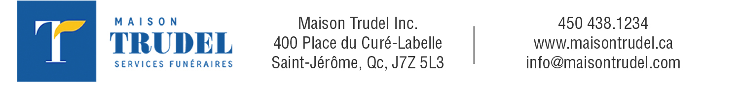 (Nécro) MAISON TRUDEL INC. SERVICES FUNÉRAIRES