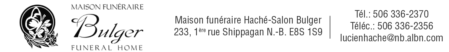 (Nécro)  MAISON FUNÉRAIRE HACHÉ - SALON BULGER