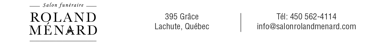 (Nécro) SALON ROLAND MÉNARD INC.