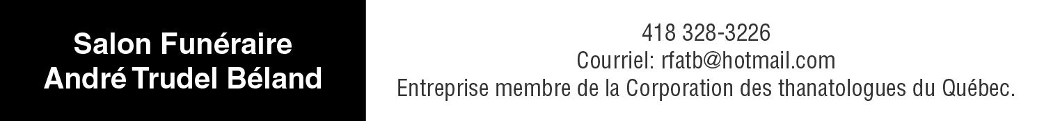 (Nécro) RES. FUN. ANDRE TRUDEL BELAND -ST-STANISLA