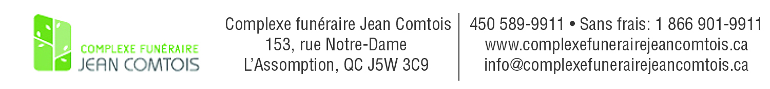 (Nécro) COMPLEXE FUNERAIRE JEAN COMTOIS