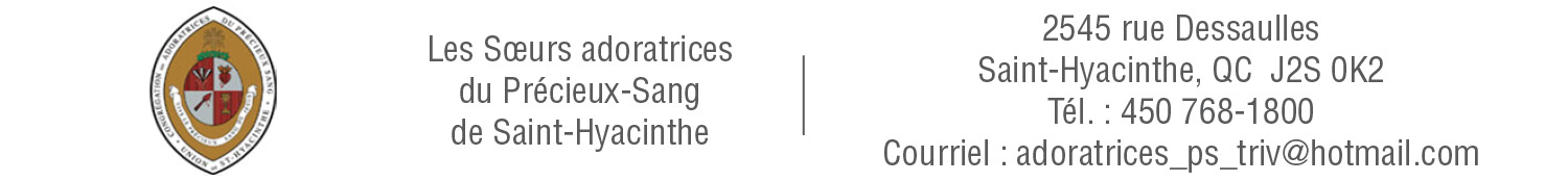 (Nécro) LES SOEURS ADORATRICES PRECIEUX-SANG DE ST