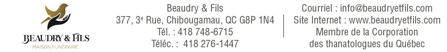 (NECRO) BEAUDRY & FILS