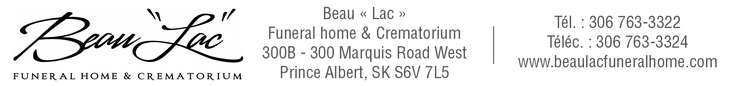 (NÉCRO) BEAU LAC FUNERAL HOME & CREMATORIUM